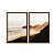 Kit Dois Quadros Decorativos Praia Ao Entardecer - Imagem 5