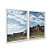 Kit Dois Quadros Decorativos Montanhas Cânion Céu Azul - Imagem 2