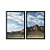 Kit Dois Quadros Decorativos Montanhas Cânion Céu Azul - Imagem 3