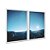 Kit Dois Quadros Decorativos Noite Estrelada Horizonte Céu Iluminado - Imagem 2