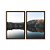 Kit Dois Quadros Decorativos Paisagem Floresta Refletida No Lago - Imagem 5
