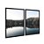 Kit Dois Quadros Decorativos Paisagem Floresta Refletida No Lago - Imagem 4