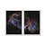 Kit Dois Quadros Decorativos Nebulosa Azul e Rosa Espaço - Imagem 1