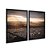 Kit Dois Quadros Decorativos Cidade Ao Entardecer Vista Aéria - Imagem 4