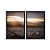 Kit Dois Quadros Decorativos Cidade Ao Entardecer Vista Aéria - Imagem 3
