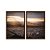 Kit Dois Quadros Decorativos Cidade Ao Entardecer Vista Aéria - Imagem 5