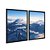 Kit Dois Quadros Decorativos Montanhas Nevadas Vista Aéria - Imagem 4
