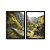 Kit Dois Quadros Decorativos Entrada Entre As Montanhas Floresta - Imagem 3