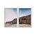 Kit Dois Quadros Decorativos Construção Antiga Tijolos Cidade - Imagem 1