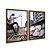 Kit Dois Quadros Decorativos Esqueitista Manobrando Pista Urbano Cidade - Imagem 6