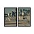 Kit Dois Quadros Decorativos Esqueitista Manobrando Pista Coqueiro Urbano Cidade - Imagem 3