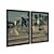 Kit Dois Quadros Decorativos Esqueitista Manobrando Pista Coqueiro Urbano Cidade - Imagem 4