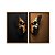 Kit Dois Quadros Decorativos Borboleta Caveira Preto E Dourado - Imagem 5