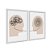 Kit Dois Quadros Decorativos Psicologia Resolução Conversa Bege Fundo Branco - Imagem 2