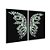 Kit Dois Quadros Decorativos Borboleta de Cristal Verde Fundo Preto - Imagem 4