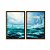 Kit Dois Quadros Decorativos Efeito Pintura Mar Agitado Farol - Imagem 5