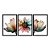 Kit 3 Quadros Decorativos Flor Colorida Efeito Aquarela - Imagem 3