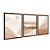 Kit 3 Quadros Decorativos Paisagem Abstrata Tons De Marrom Efeito Aquarela - Imagem 6