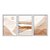 Kit 3 Quadros Decorativos Paisagem Abstrata Tons De Marrom Efeito Aquarela - Imagem 1