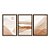 Kit 3 Quadros Decorativos Paisagem Abstrata Tons De Marrom Efeito Aquarela - Imagem 5