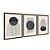 Kit 3 Quadros Decorativos Formas E Linhas Abstratas Preto E Branco - Imagem 6