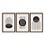 Kit 3 Quadros Decorativos Formas E Linhas Abstratas Preto E Branco - Imagem 5