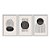 Kit 3 Quadros Decorativos Formas E Linhas Abstratas Preto E Branco - Imagem 1