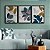 Kit 3 Quadros Decorativos Folhas Coloridas Moderno - Imagem 9