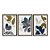 Kit 3 Quadros Decorativos Folhas Coloridas Moderno - Imagem 5