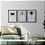Kit 3 Quadros Decorativos Formas Abstratas Linhas Preto E Branco - Imagem 7