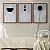 Kit 3 Quadros Decorativos Formas Abstratas Linhas Preto E Branco - Imagem 9