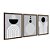 Kit 3 Quadros Decorativos Formas Abstratas Linhas Preto E Branco - Imagem 6