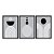 Kit 3 Quadros Decorativos Formas Abstratas Linhas Preto E Branco - Imagem 3