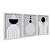 Kit 3 Quadros Decorativos Formas Abstratas Linhas Preto E Branco - Imagem 2