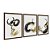 Kit 3 Quadros Decorativos Abstrato Pinceladas De Tinta Dourado E Preto - Imagem 6