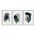 Kit 3 Quadros Decorativos Abstrato Pinceladas De Tint Tons De Cinza E Dourado - Imagem 1