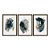 Kit 3 Quadros Decorativos Abstrato Pinceladas De Tint Tons De Cinza E Dourado - Imagem 5