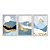 Kit 3 Quadros Decorativos Paisagem Montanhosa Efeito Pintura Moderno - Imagem 1
