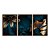 Kit 3 Quadros Decorativos Folhas Costelas De Adão Douradas Moderno - Imagem 5