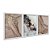 Kit 3 Quadros Decorativos Variedades De Mármore Detalhes Dourados - Imagem 2