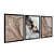 Kit 3 Quadros Decorativos Variedades De Mármore Detalhes Dourados - Imagem 4