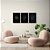 Kit 3 Quadros Decorativos Love Corações Dourados Fundo Preto - Imagem 8