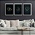 Kit 3 Quadros Decorativos Love Corações Dourados Fundo Preto - Imagem 9