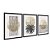 Kit 3 Quadros Decorativos Abstrato Lua Linhas Moderno Tons De Bege - Imagem 4