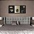 Kit 3 Quadros Decorativos Costelas De Adão Douradas Fundo Preto - Imagem 7