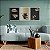 Kit 3 Quadros Decorativos Costelas De Adão Douradas Fundo Preto - Imagem 10