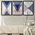 Kit 3 Quadros Decorativos Mármore Figuras Geométricas Detalhes Cobre - Imagem 7