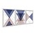 Kit 3 Quadros Decorativos Mármore Figuras Geométricas Detalhes Cobre - Imagem 2