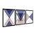 Kit 3 Quadros Decorativos Mármore Figuras Geométricas Detalhes Cobre - Imagem 4