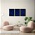 Kit 3 Quadros Decorativos Abstrato Linhas Gradiente Colorido Fundo Azul - Imagem 10